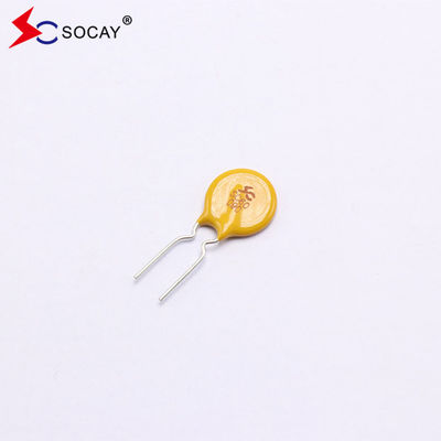 Radial Kurşun PPTC Yeniden ayarlanabilir sigorta SC60-090CW0D I 0.9A maksimum gerilim 60Vdc