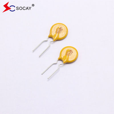Radial Kurşun PPTC Yeniden ayarlanabilir sigorta SC60-090CW0D I 0.9A maksimum gerilim 60Vdc